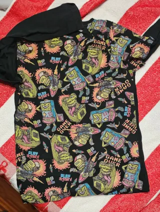 Camiseta manga larga Desigual negra
