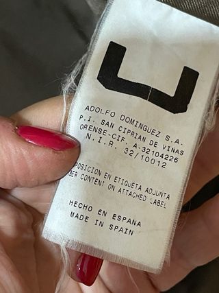 Chaqueta Adolfo Domínguez Marrón