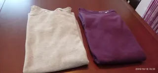 Lote 2 sudaderas mujer gris y morado