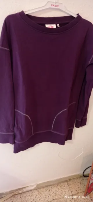 Lote 2 sudaderas mujer gris y morado
