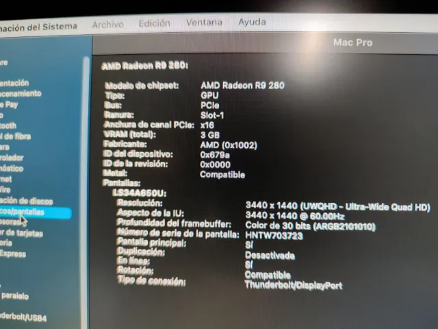 Gráfica AMD Radeon R9 280 PC y Mac Pro