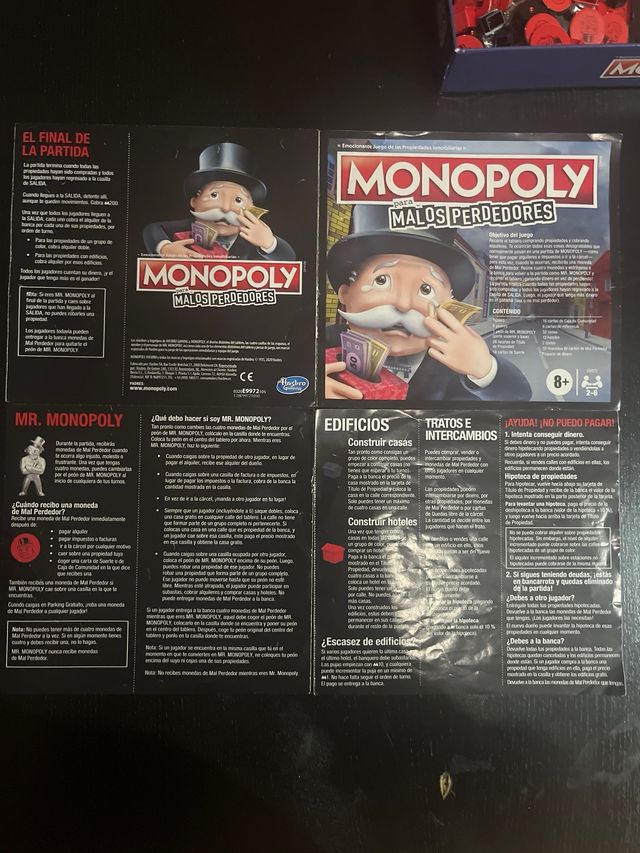 Monopoly para Malos Perdedores Juego de Mesa