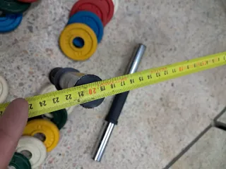Barras y discos de pesas