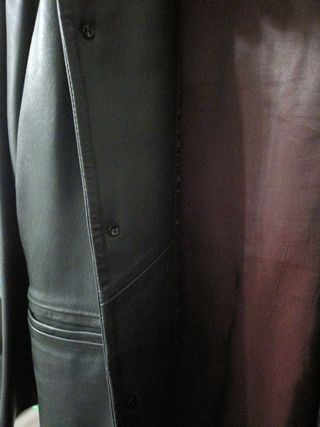 Americana Piel Ovino Negra Talla 54