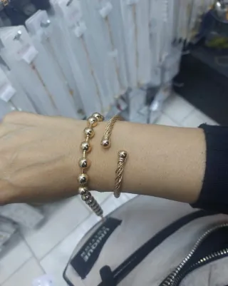 Pulseras Acero Dorado