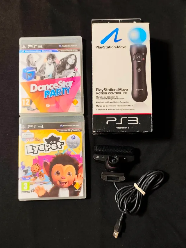 PlayStation Move + Cámara y Juegos. PlayStation 3.