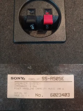 Altavoces Sony SS-A505E Negros