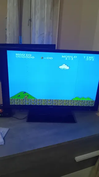 Console retrò beige/grigio 