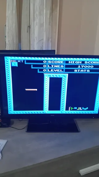 Console retrò beige/grigio 