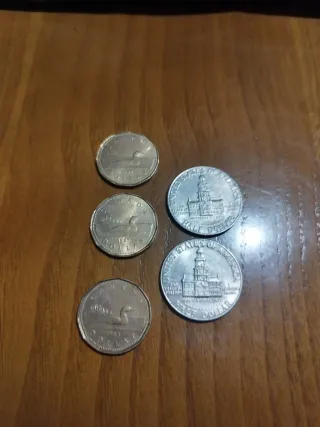Monedas Canadá y Medio Dólar Bicentenario