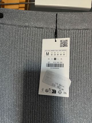Conjunto Zara punto hilo metalizado