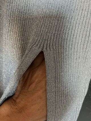 Conjunto Zara punto hilo metalizado
