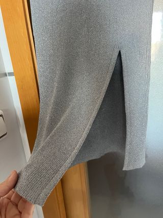 Conjunto Zara punto hilo metalizado