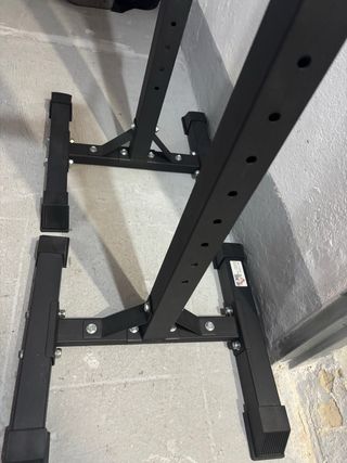 Soportes Ajustables para Barra Gimnasio