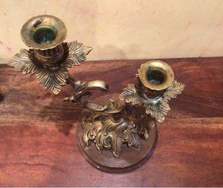 Candelabro de bronce 