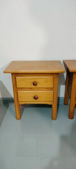 Mesitas de noche provenzal madera