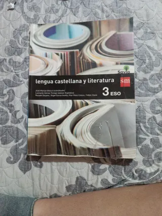 Libro lengua Castellana y literatura 3 ESO.
