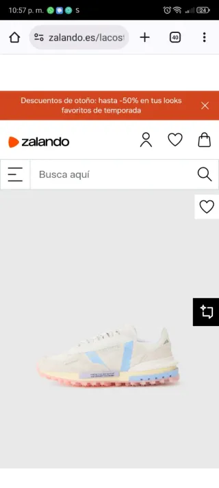 Bambas Lacoste Blancas Talla 39