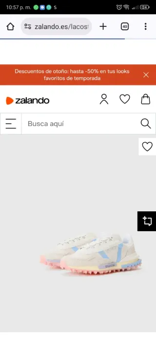 Bambas Lacoste Blancas Talla 39