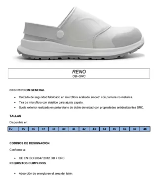 Zueco Forli Reno Blanco todos los números ( 36-45)