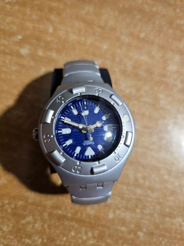 Orologio Swatch Swiss AG 1998 Blu