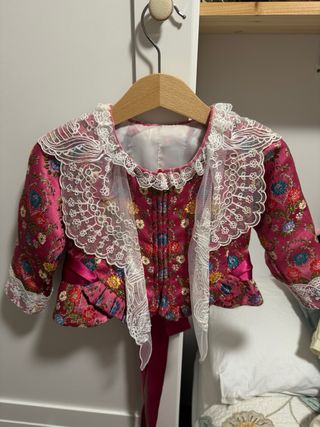 Vestido de fallera para niña 2-3 años