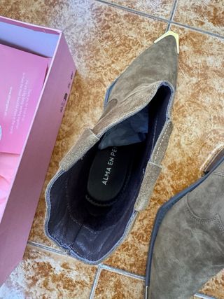 Botines Ante Alma en Pena Talla 40 Nuevos