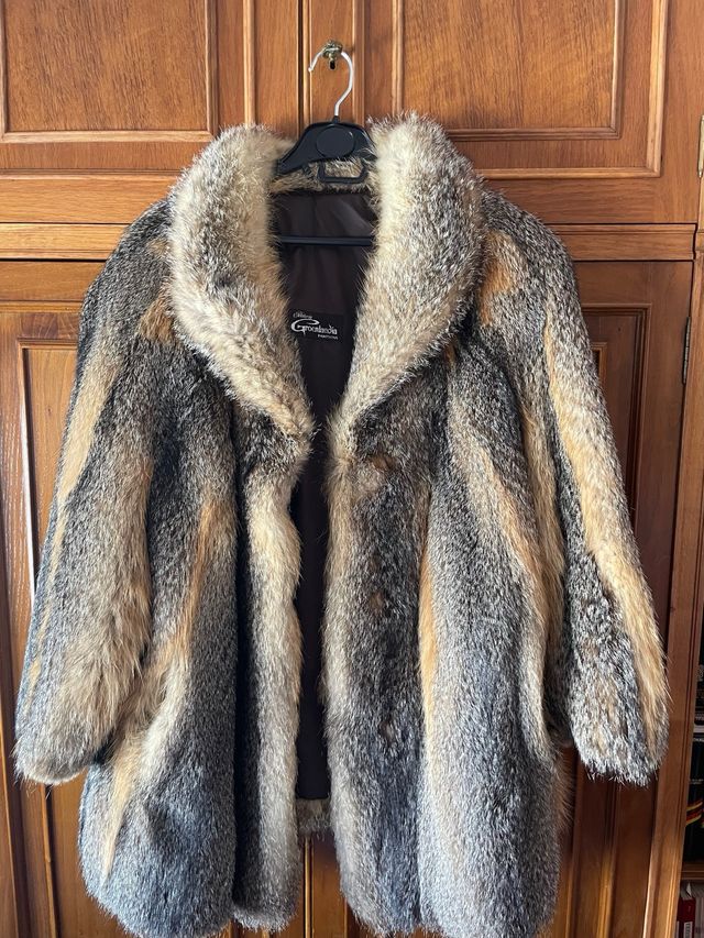 Abrigo Piel Zorro Multicolor Gronlandia Talla M