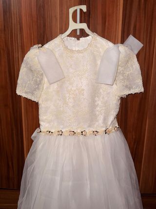 Vestido de Comunión Blanco Encaje