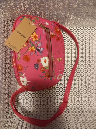 Bolso rosa floral sin estrenar
