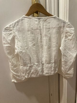 Blusa Stradivarius Blanca Talla XS