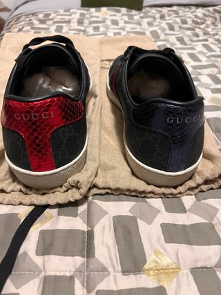 Gucci ACE Pelle GG Retro Blu/Rosso