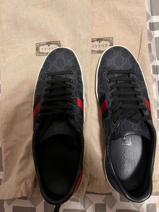 Gucci ACE Pelle GG Retro Blu/Rosso