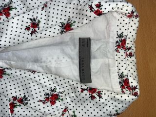 Blazer blanco con estampado floral
