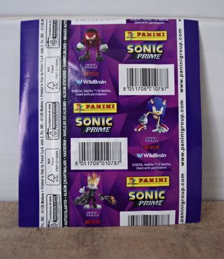 Lote 35 Sobres Panini Sonic Prime Netflix