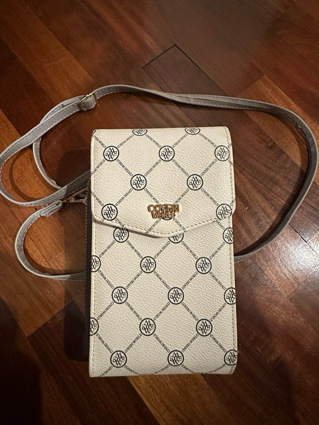 Pochette Coveri World Beige/Grigio