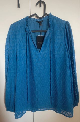 Blusa azul Cortefiel 