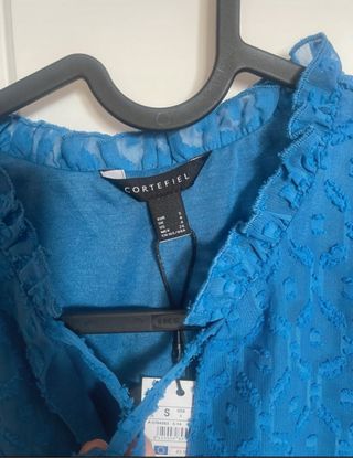 Blusa azul Cortefiel 
