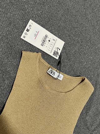 Top Zara Dorado Talla S