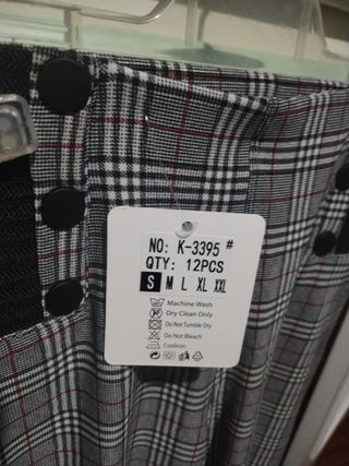 Pantalón cuadros elástico Talla S