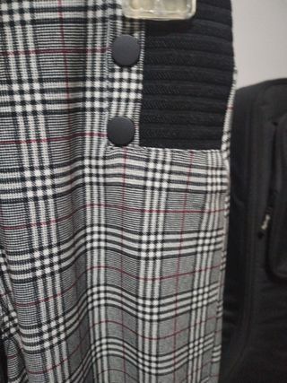 Pantalón cuadros elástico Talla S
