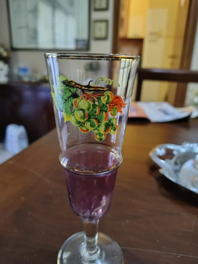 Servizio bicchieri da liquore vintage