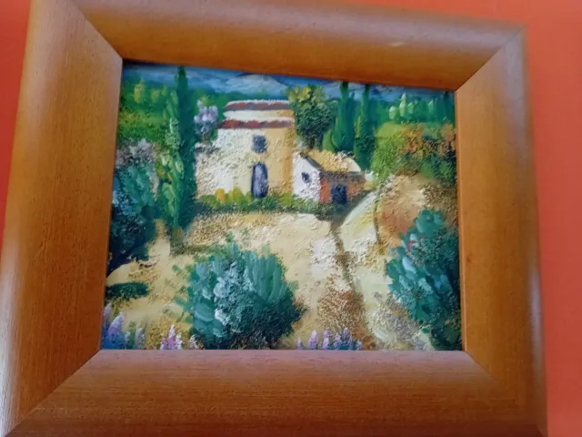 4 Cuadros Óleo Paisajes. 37 x 31 cm.