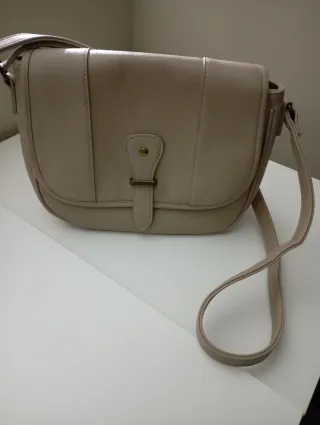Bolso bandolera beige