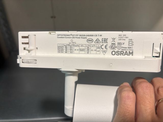 Focos LED para carril