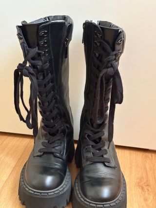 Botas altas Zara negras 