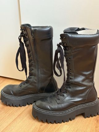 Botas altas Zara negras 