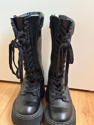 Botas altas Zara negras 