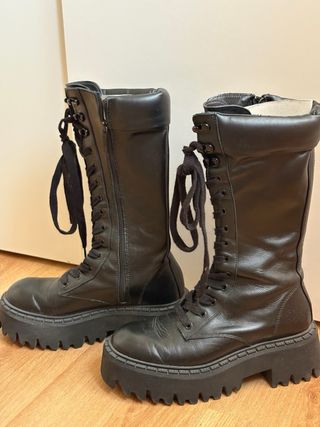 Botas altas Zara negras 