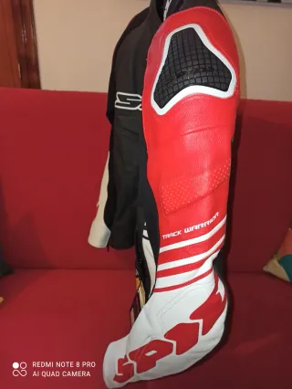Chaqueta Moto Spidi Negra Roja blanca, Talla 48, 